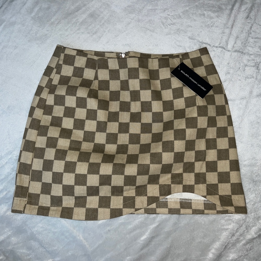 Checkered Mini Skirt - NWT 💚